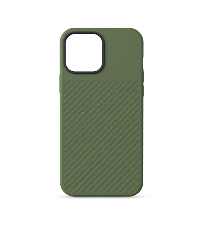 green-case-back iPhone 12 Pro Moment Case – Olive - الصورة 1