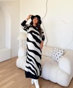 ⁦Tricot Dress Zebra⁩ - الصورة ⁦7⁩